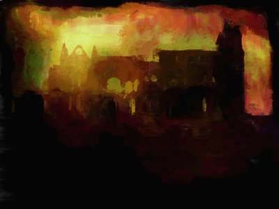 Opatství Whitby - západ slunce od Mark Gordon