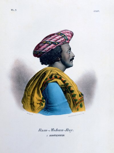 Ram Mohan Roy, zakladatel Brahmo Samaj, 1828 od Marlet et Cie