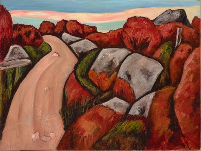 Blueberry Highway, Dogtown, 1931 od Marsden Hartley