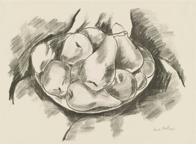 Pokrm z jablek a hrušek od Marsden Hartley