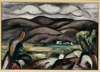 Krajina, Nové Mexiko (olej na plátně) od Marsden Hartley