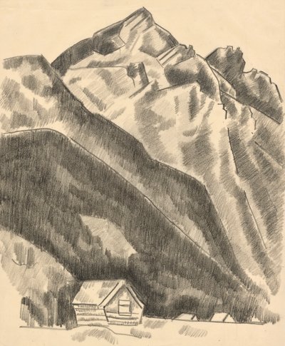 Horská krajina (Garmisch Partenkirchen) od Marsden Hartley