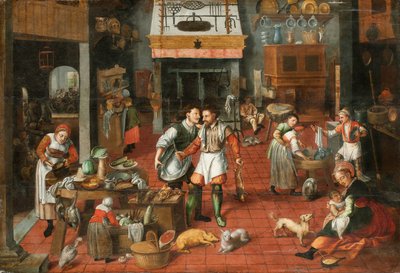 Interiér kuchyně, c. 1565. od Marten van Cleve the Elder