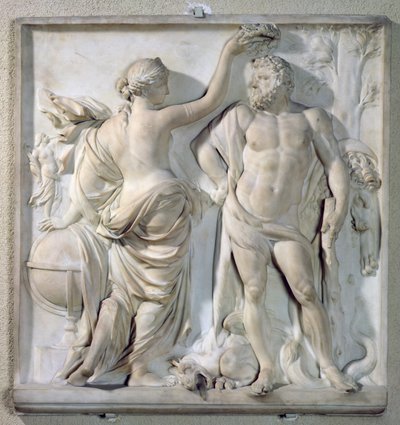 Hercules korunovaný slávou, 1671 (mramor) od Martin Desjardins