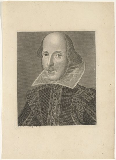Portrét Williama Shakespeara od Martin Droeshout (II)