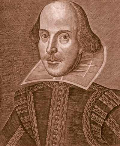 Portrét Shakespeara, 1623. od Martin Droeshout