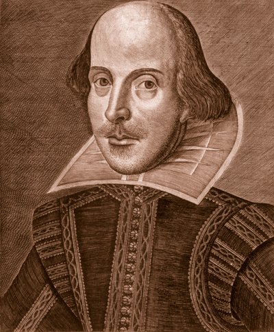 Portrét Shakespeara, 1623. od Martin Droeshout