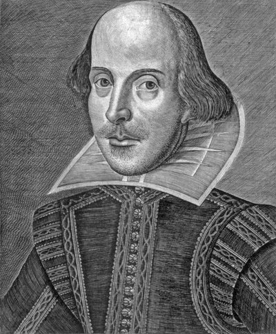 Portrét Shakespeara, 1623. od Martin Droeshout