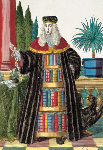 Doktor, rytina z Assemblage des nouveau manouvries habilles od Martina Engelbrechta (1684-1756), Německo od Martin Engelbrecht