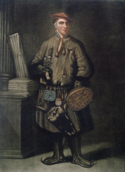 Carolus Linnaeus (1707-78) v laponském oděvu, vyryl Henry Kingsbury (fl.1775-98), publikováno 1805 od Martin Hoffman