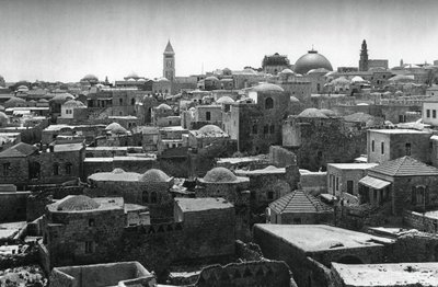 Jeruzalém a dóm kostela Božího hrobu, 1937 od Martin Hurlimann