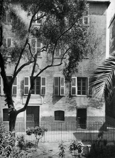 Dům, kde se narodil Napoleon, Ajaccio, Korsika, 1937. od Martin Hurlimann