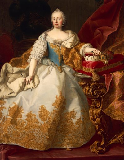 Rakousko, Vídeň, Portrét Marie Terezie Habsburské, císařovny Svaté říše římské od Martin II Mytens or Meytens