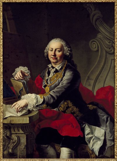 Autoportrét - Autoportrét, Mijtens (Meytens), Martin van, mladší (1695-1770). Olej na plátně. Rozměr: 147 x 106 cm. Národní muzeum Stockholm od Martin II Mytens or Meytens
