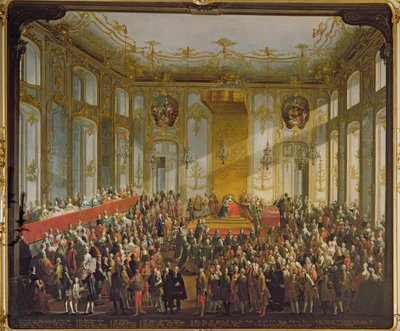 Císařovna Marie Terezie při investituru řádu sv. Štěpána, 1764 (podrobně viz 66581) od Martin II Mytens or Meytens