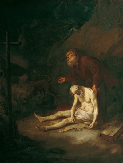 Svatí poustevníci Antonius a Pavel od Martin Johann Schmidt