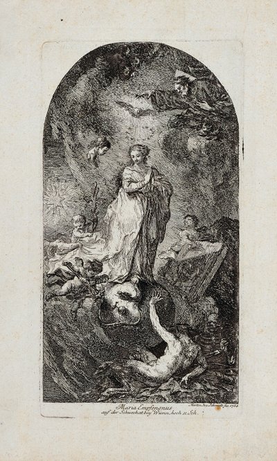 početí Marie od Martin Johann Schmidt