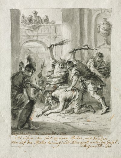 Bičování od Martin Johann Schmidt