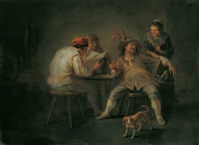 Wirtshausszene od Martin Johann Schmidt