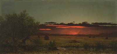Louky v New Jersey při západu slunce od Martin Johnson Heade
