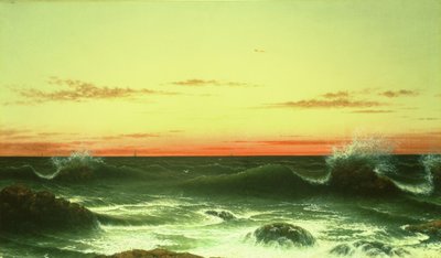 Přímořská krajina: Západ slunce, 1861 od Martin Johnson Heade