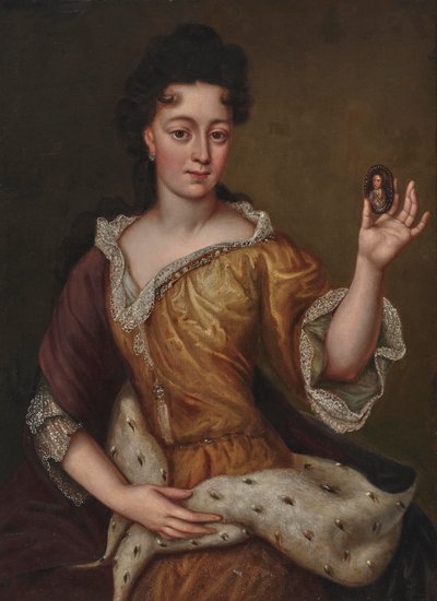 Portrét Terezie Kunegundy Sobieské 1676-1730, bavorské kurfiřtky, konec 17. stol. od Martin Maingaud