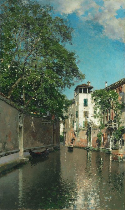 Kanál v Benátkách, kolem roku 1880 (olej na plátně) od Martín Rico y Ortega