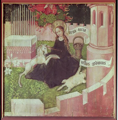 Oltářní obraz Dominikánů: Mystický lov, kolem 1470-80 (viz také 67722) od Martin Schongauer