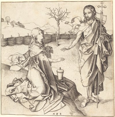 Kristus se zjevuje Marii Magdaleně od Martin Schongauer