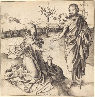 Kristus se zjevuje Marii Magdaleně od Martin Schongauer