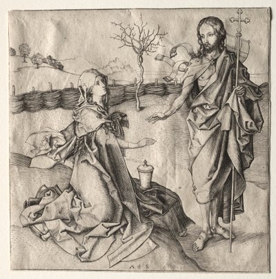 Kristus se zjevuje Magdaleně od Martin Schongauer