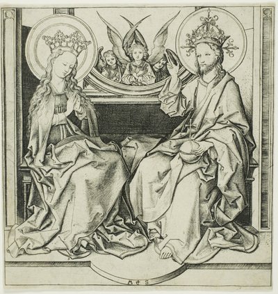 Kristus žehnající Panně od Martin Schongauer