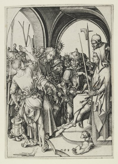 Kristus před Annášem, konec 15. století od Martin Schongauer