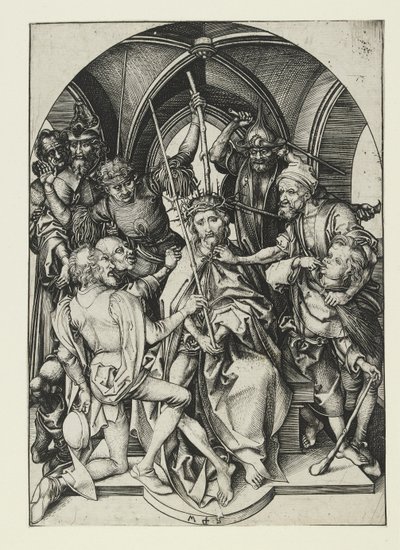 Kristus korunovaný trním, konec 15. století od Martin Schongauer
