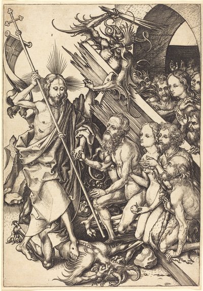 Kristus v limbu od Martin Schongauer