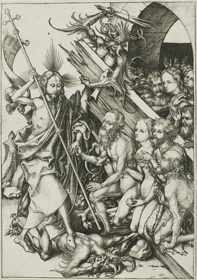 Kristus v limbu, z Umučení od Martin Schongauer