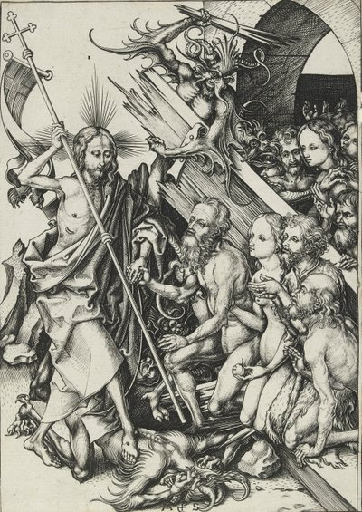 Kristus v limbu, konec 15. století od Martin Schongauer