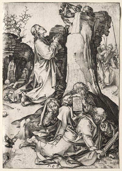 Kristus na hoře Olivetské. od Martin Schongauer