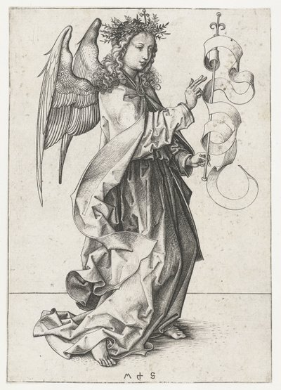 Anděl Gabriel Zvěstování (název seriálu) od Martin Schongauer