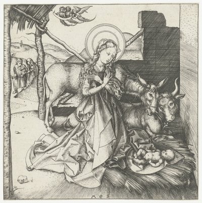 Narození Krista od Martin Schongauer