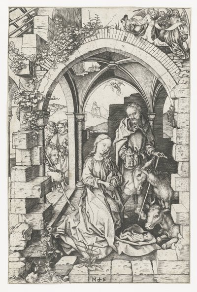 Narození Krista od Martin Schongauer