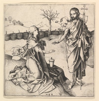 Noli me Tangere, ca. 1435-1491. od Martin Schongauer