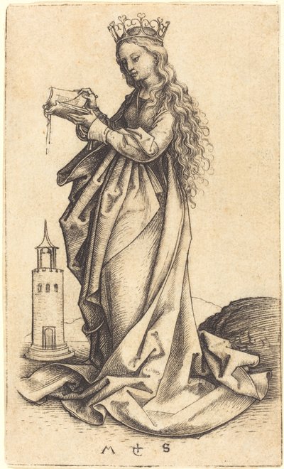Svatá Barbora od Martin Schongauer