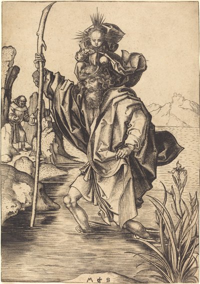 Svatý Kryštof od Martin Schongauer