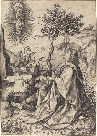 Svatý Jan na Patmosu od Martin Schongauer