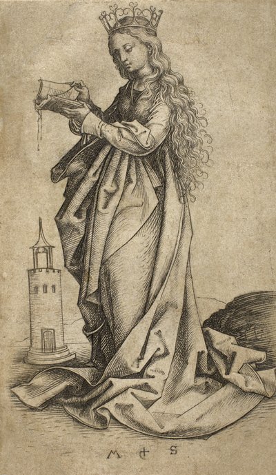svatá Barbora od Martin Schongauer