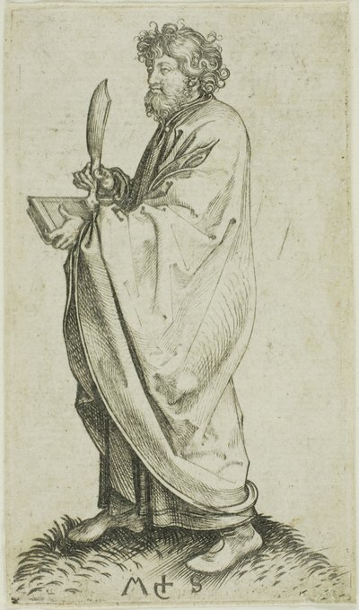 Svatý Bartoloměj, z knihy Apoštolové od Martin Schongauer
