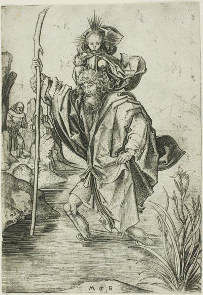 Svatý Kryštof od Martin Schongauer