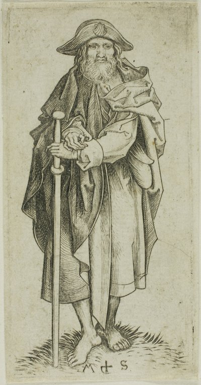 Svatý Jakub Major, z knihy Apoštolové od Martin Schongauer