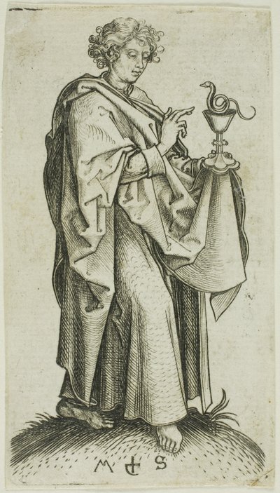 Svatý Jan, z knihy Apoštolové od Martin Schongauer